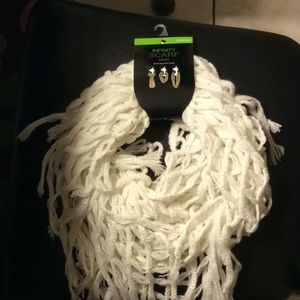 White Infinity Scarf